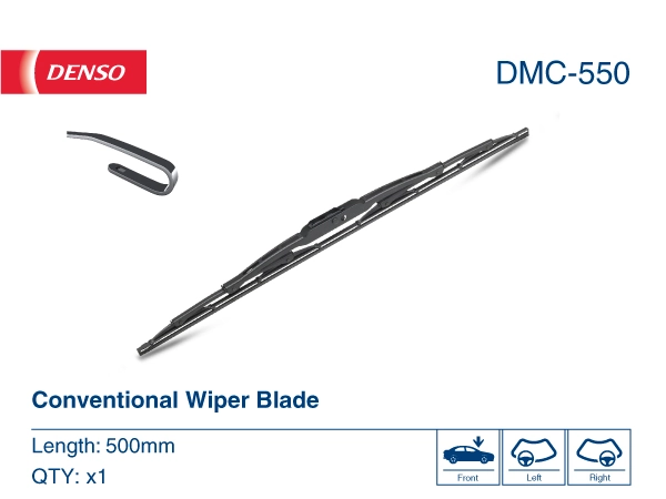 Щітка-двірник лобового скла, пасажирська Denso DMC550 ціна, від 6.49 USD