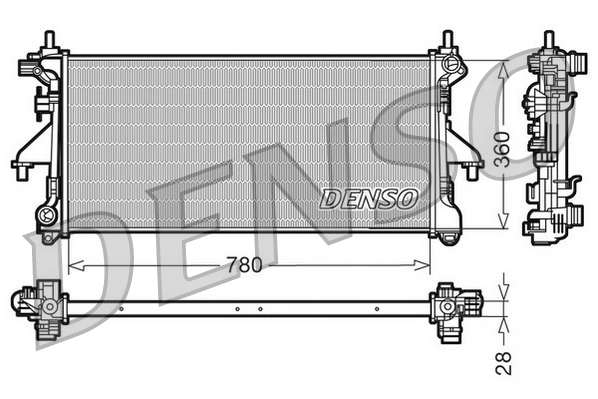 Купити 1366650080 Fiat/Alfa/Lancia Радіатор двигуна