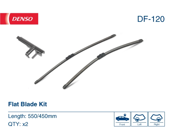 Щітка-двірник лобового скла, комплект з 2-х шт. Denso DF120 ціна, від 11.65 USD
