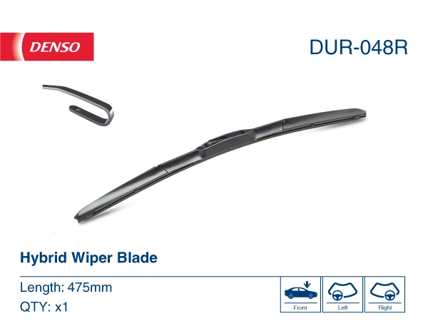 DUR048R Denso Щітка склоочисника лобового скла, пасажирська