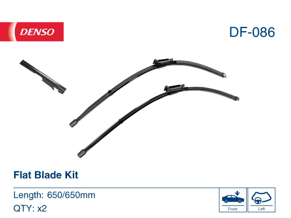 DF086 Denso Щітка двірника ліва