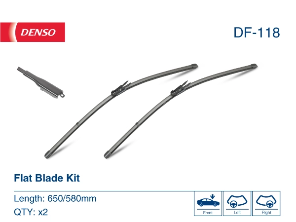 Щітка-двірник лобового скла, комплект з 2-х шт. Denso DF118 ціна, від 27.91 USD