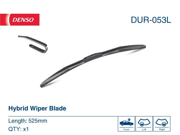 DUR053L Denso Щітка склоочисника лобового скла, пасажирська