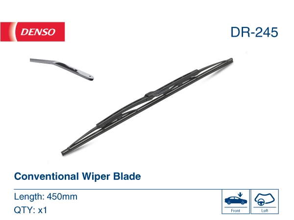 DR245 Denso Щітка склоочисника лобового скла, пасажирська