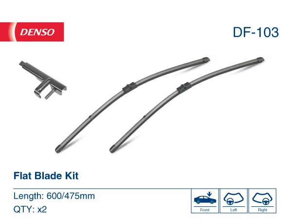 Щітка-двірник лобового скла, комплект з 2-х шт. Denso DF103 ціна, від 27.64 USD