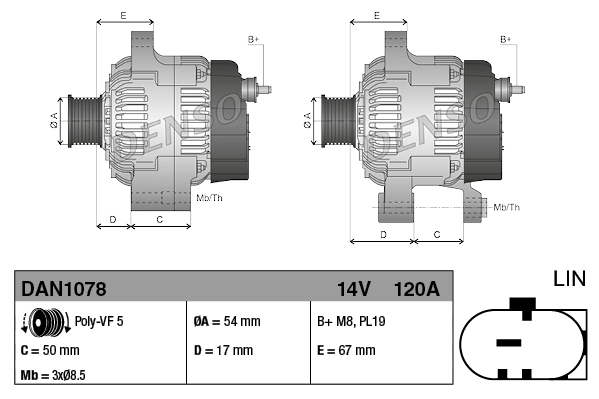 Генератор AS/Auto Storm A6130S ціна, від 170.01 USD
