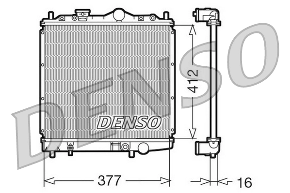 Купити MB660540 Mitsubishi Радіатор двигуна