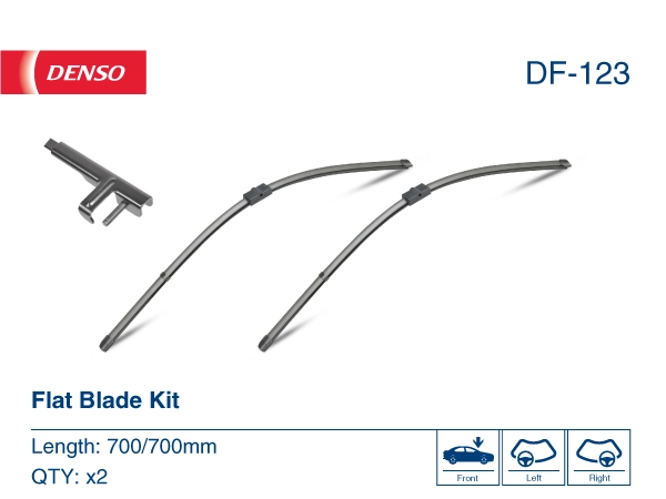Щітка-двірник лобового скла, комплект з 2-х шт. Denso DF123 ціна, від 37.93 USD