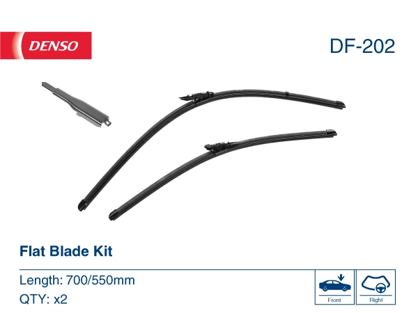 DF202 Denso Щітка склоочисника лобового скла, пасажирська