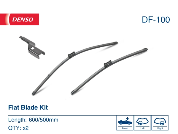 Щітка-двірник лобового скла, комплект з 2-х шт. Denso DF100 ціна, від 28.42 USD