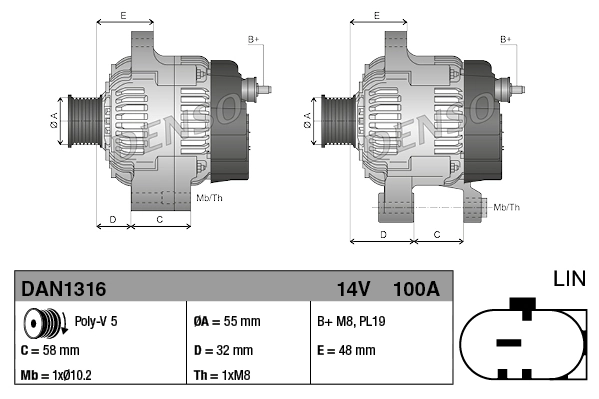 Генератор AS/Auto Storm A6756S ціна, від 175.76 USD