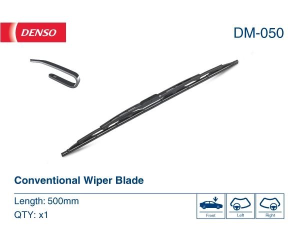 Щітка-двірник лобового скла, пасажирська Denso DM050 ціна, від 7.88 USD