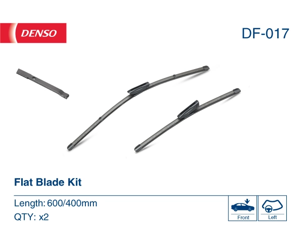 Щітка-двірник лобового скла, комплект з 2-х шт. Denso DF017 ціна, від 28.46 USD