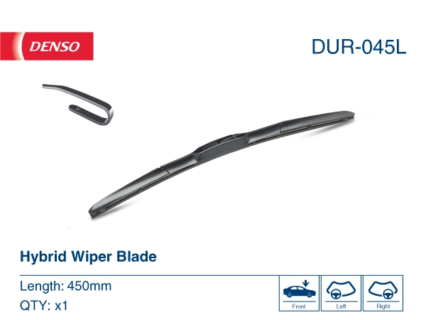 DUR045L Denso Щітка-двірник лобового скла, пасажирська