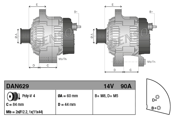 Генератор 943313501010 Magneti Marelli