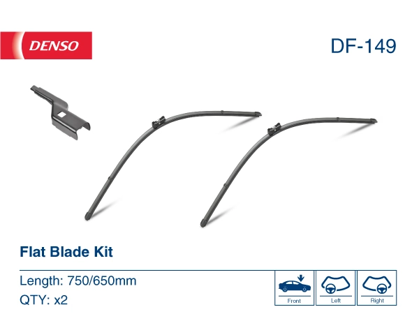 Щітка-двірник лобового скла, комплект з 2-х шт. Denso DF149 ціна, від 34.67 USD
