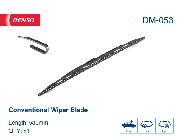 Щітка-двірник лобового скла, водійська Denso DM053 ціна, від 8.68 USD