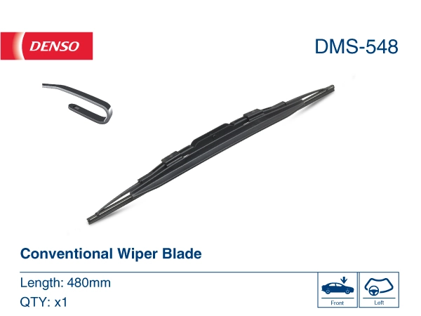 Щітка-двірник лобового скла, водійська Denso DMS548 ціна, від 4.77 USD