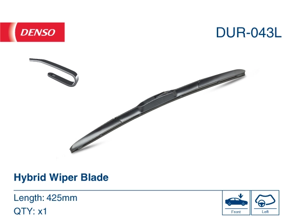 DUR043L Denso Щітка склоочисника лобового скла, пасажирська