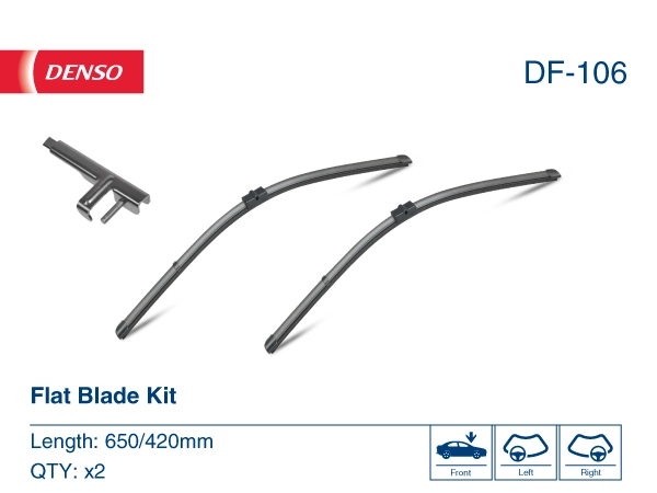 Щітка-двірник лобового скла, комплект з 2-х шт. Denso DF106 ціна, від 30.56 USD