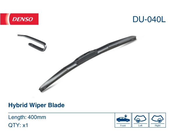 DU040L Denso Щітка склоочисника лобового скла, пасажирська