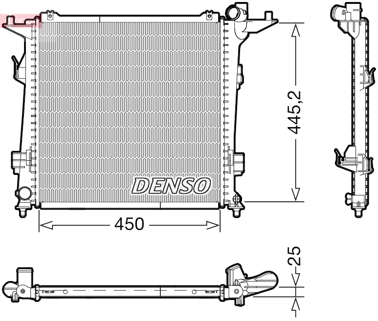 Радіатор основний Hyundai/Kia 253101H810 ціна, від 139.28 USD