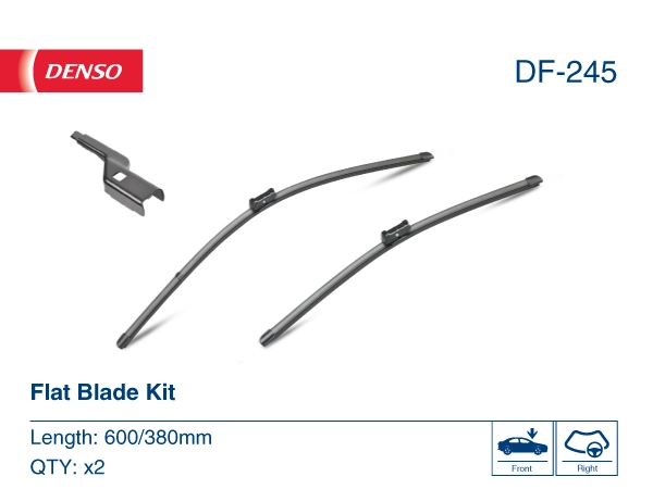 Щітка-двірник лобового скла, водійська Denso DF245 ціна, від 12.97 USD