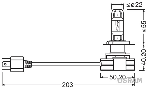 Купити 9726CW Osram Лампочка ксеноновая