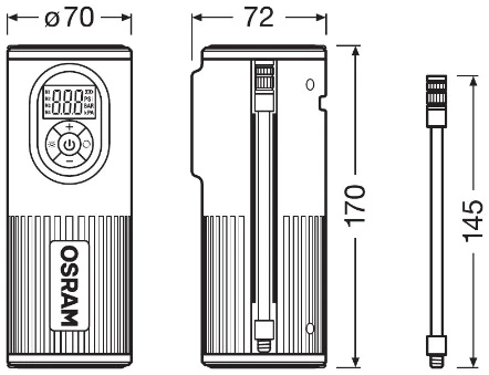 Пристосування для накачування шин Osram OTIR2000 ціна, від 79.18 USD