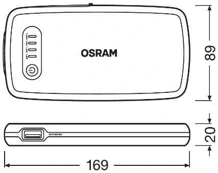 Батарея акумуляторна Osram OBSL200 ціна, від 108.50 USD