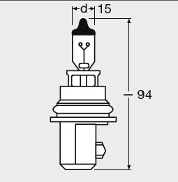 Лампочка галогенна Osram 9004 ціна, від 2.40 USD