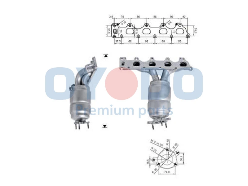 Купити 55561177 General Motors Глушник, передня частина