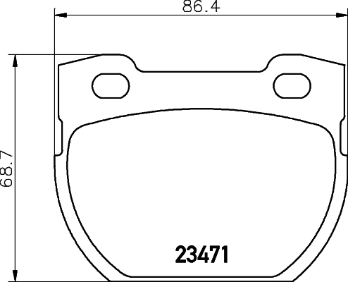 SFP000250 Allmakes Колодки гальмівні задні, дискові