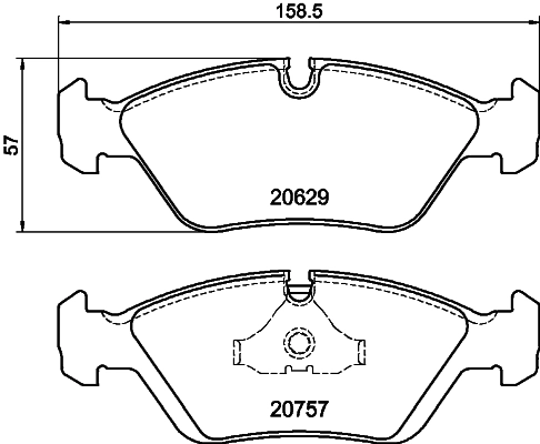 Гальмівні колодки Siffert 2349 ціна, від 14.94 USD