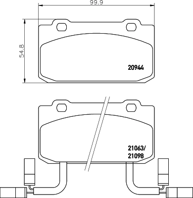 Купити 60778285 Fiat/Alfa/Lancia Колодки гальмівні передні, дискові