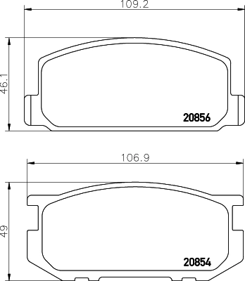 Передні гальмівні колодки на Toyota Corolla  E8