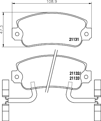 Тормозні колодки Fiat/Alfa/Lancia 60750464