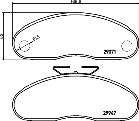 Передні тормозні колодки 7485114857 Renault (RVI)