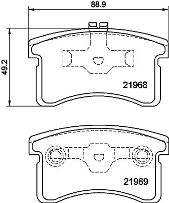 L0107 PSP Передні гальмівні колодки