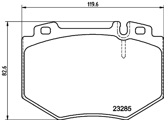 Передні тормозні колодки 5077929 Ford