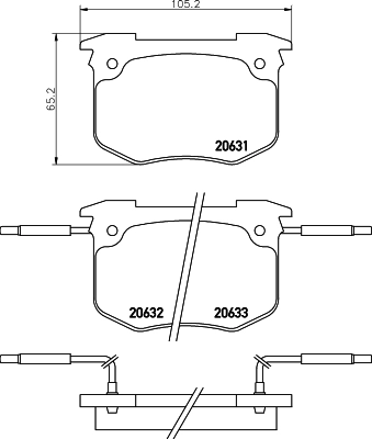 425021 Peugeot/Citroen Передні гальмівні колодки