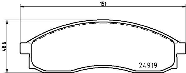 Тормозні колодки Nissan Maxima 