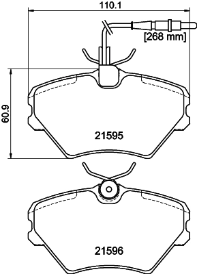 Передні тормозні колодки 8671016709 Renault (RVI)