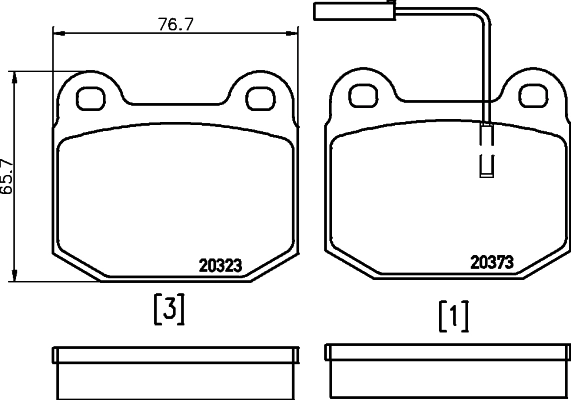 Гальмівні колодки Opel 20983943 ціна, від 19.18 USD