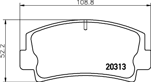 Купити C13008JC Japan Cars Колодки гальмівні передні, дискові