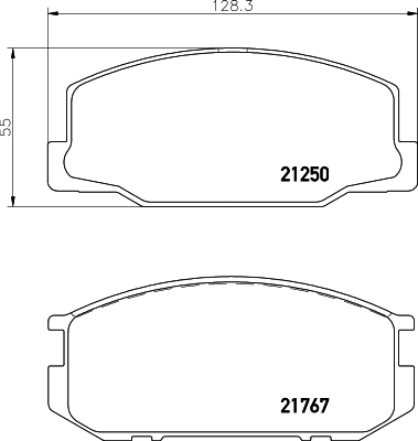 Купити D2021 Nissan/Infiniti Колодки гальмівні передні, дискові