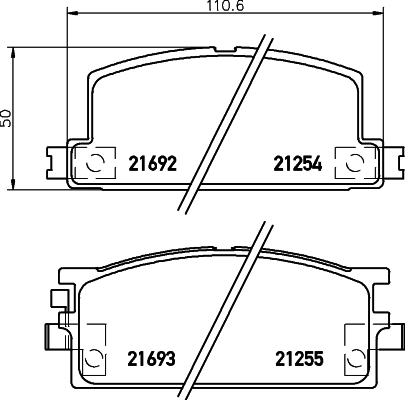 T2118000LD Toko cars Передні гальмівні колодки