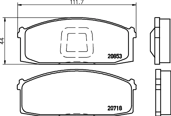 BF0305 AMP/Paradowscy Передні гальмівні колодки