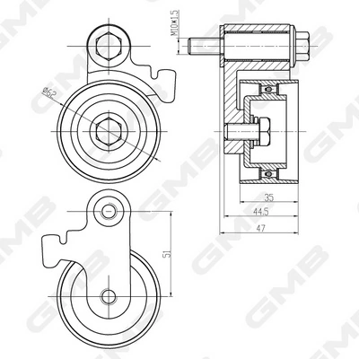 Купити 532022710 Polcar Ролик паразитний ГРМ