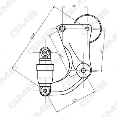 Купити F561822 Honda Натягувач приводного ременя